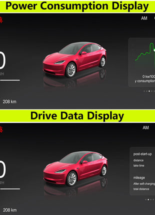 CATRONICS 8.9 Inch Head Up Display for Tesla Model 3 Y 2017-2026 Highland Juniper Dashboard Smart Carplay Support OTA Update - Riparo82