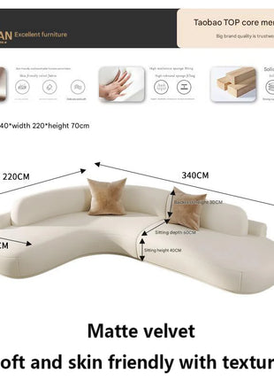 Divani da soggiorno moderni di lusso Divani da soggiorno bianchi minimalisti confortevoli di grandi dimensioni Mobili da terrazza di design Muebles