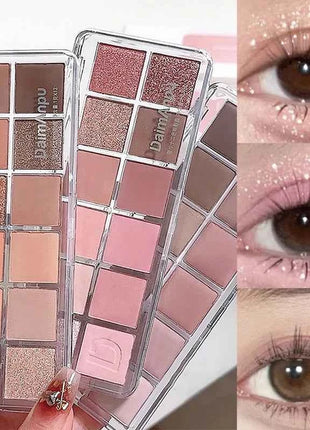 12-Color Eyeshadow Palette - Velvety Smooth, Long-Wearing Matte Shades for Everyday Wear