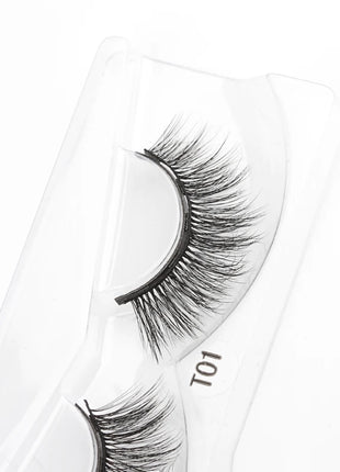 1 Pair Magnetic Eyelashes Wispy 3D Mink Lashes Natural Long Faux Cilios Eyelash Extension Handmade False Eyelashes Makeup Tools