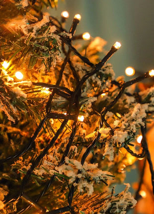 20M/Rotolo 200LED Esterno LED String Fata Luce Impermeabile Cavo Nero Spina UE Ghirlanda Lampada Natale Patio Decorazione del Giardino illuminazione - riparo82