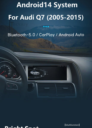 10.25" AutoRadio Android 14 Car Screen For Audi Q7 4L 2005-2015 Multimedia Wireless Carplay Stereo GPS Navigation 4G Audio DSP - Riparo82