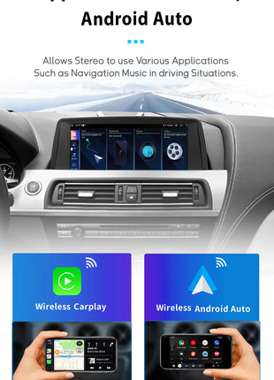 10.25 "Android 14 Wireless Carplay AutoRadio For BMW 6 Series F06 F12 F13 CIC NBT Radio Multimedia Audio GPS Screen Stereo 4GDSP - Riparo82