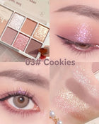 7 Color 2-in-1 Eyeshadow And Blush Palette - Oat Milk Tea Nude Chestnut Matte Shimmer Waterproof Long-Lasting Makeup - Riparo82