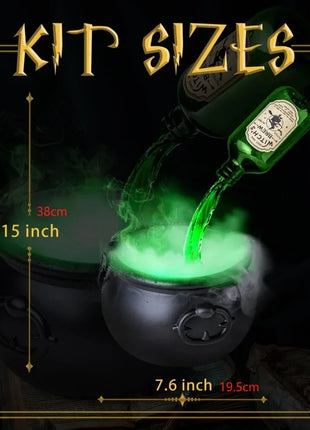 Halloween Black Witch Bowl Magic Float Bottle and Diffuser Horror House Decoration Hocus Pocus Party Scary Props Halloween Decor - Riparo82