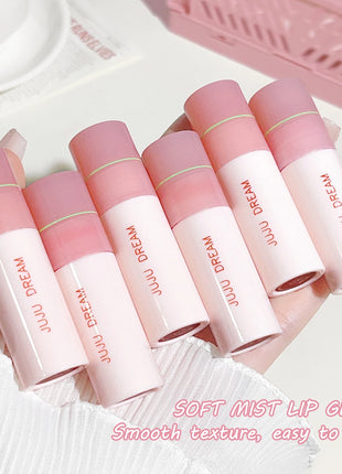 JUJU DREAM 6 Color Matte Lip Glaze - Long-lasting, colourless, non-stick cup velvet, student-friendly, brightening nude lipstick - Riparo82