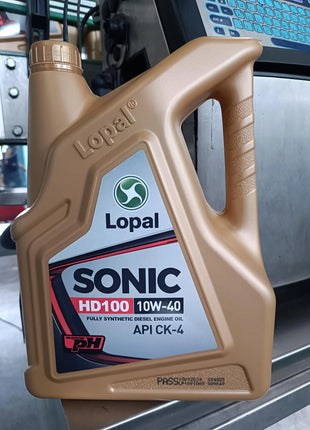 Lopal SONIC HD100 10W-40 CK-4 4L * 1 Bottiglie Olio Motore Auto 4L Lubrificante Olio Motore Sintetico Completo per Auto Protezione Avanzata