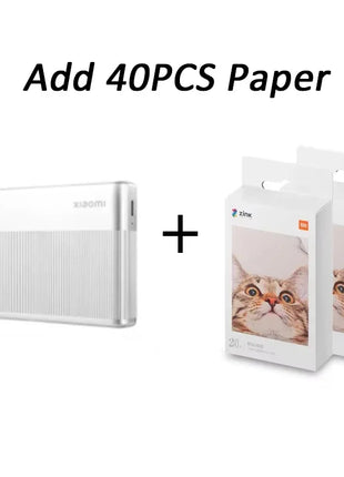 Stampante fotografica portatile Xiaomi 1S Stampa termica Bluetooth ZINK Tecnologia senza inchiostro App Xiaomi Stampa fotografica portatile wireless