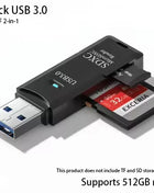 Lettore di schede USB 3.0 multifunzionale 2 in 1Micro SD TFMemoryCardReaderUSBFlashDrive Adattatore per schede per PC Accessori per laptop