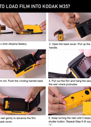 Pellicola originale KODAK GOLD 200 da 35 mm 36 esposizioni per rotolo adatta per fotocamera M35/ M38/ F9/ H35 (data di scadenza: 2027) pellicola classica