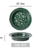 1PC squisito stoviglie natalizie piatti in ceramica piatti per insalata di frutta colazione tazze per il latte cucina domestica ciotole per noodle in ceramica - riparo82