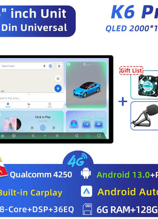 11.5 inch Car Radio GPS Androidauto Carplay For Tesla style For Nissan Hyundai KIA Toyota Honda Multimedia Player For 9/10 inch - Riparo82