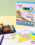12/18/24/36 Colors Non-dirty Hand Plastic Crayons Washable and Erasable Color Crayons Children’s Painting School Office Supplies - Riparo82