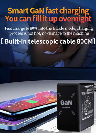 W&O GaN Fast Charging Cable Type C 20W and Lightning Liquid Silicone Cable for iPhone 14 15 Pro Max Xiaomi Realme Redmi ﻿ - Riparo82