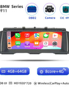 Uckazy 8 Core Wireless Carplay AutoRadio Android 14 For BMW 5 Series F10 F11 2010-2016 CIC NBT Car Multimedia Screen Player GPS Navigation Stereo Carplay Audio - Riparo82