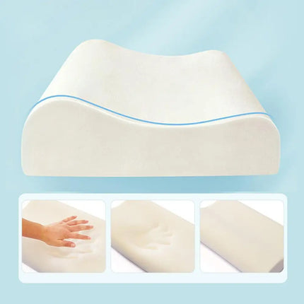 Kids Pillow for Sleeping Ergonomic Memory Foam Bed Pillow Breathable Nap Time Pillows Skin-Friendly Calming Cushion Pillow