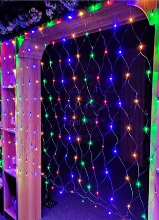 1.5M-18M LED Net Mesh Fata Luci Stringa Tenda Ghirlanda Esterna Impermeabile Per Albero Di Natale Festa Giardino Decorazione di Nozze