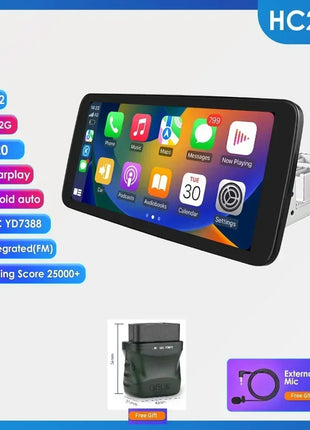 8+128G 10.1'' 360 Rotatable 1 Din AutoRadio GPS for Universal Car Multimedia Player Stereo 1DIN Video Autoradio Carplay HeadUnit