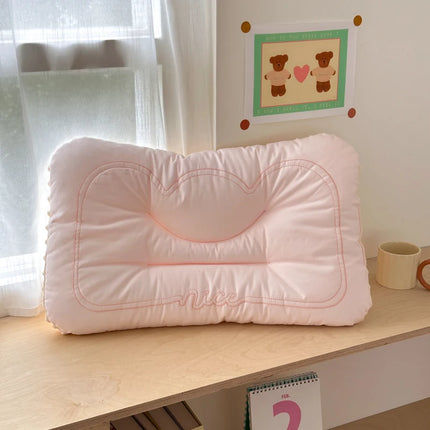Comfortable Low Pillows for Parent and Child, Pure Cotton and Bean Velvet, Kids Adult Sleeping Pillows, 30x50 cm, 40x60, 48x74cm