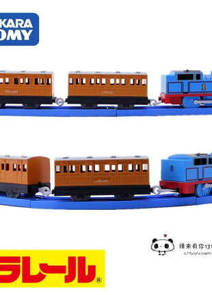TAKARA TOMY modello giocattolo pista elettrica Thomas Train Annie e Clarabelle Carriage TS-01 Giocattolo per ragazzo, regalo di compleanno per le vacanze dei bambini - riparo82