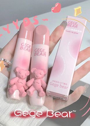 Gegebear Bear Lip Glaze Matte Velvet Lipstick Long-lasting Whitening Lip Cream Lip Mud - Riparo82