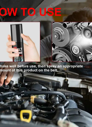 Belt Noise Spray 100ml Belt Noise Lubrication Protection Spray Spray-On Dressing Noise Lubrication Protection Friction Reducer - Riparo82