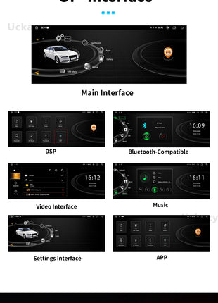 10.25" AutoRadio Android 14 Car Screen For Audi Q7 4L 2005-2015 Multimedia Wireless Carplay Stereo GPS Navigation 4G Audio DSP - Riparo82
