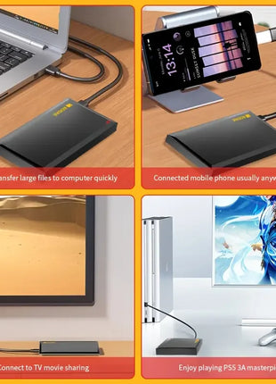 KODAK P190 Disco rigido esterno portatile da 2,5" 1TB/500GB USB 3.0 - Trasmissione veloce per PC, laptop, smartphone e archiviazione