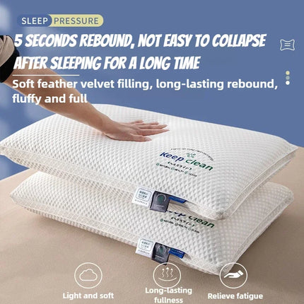 Neck Pillow Help Sleep And Protect The Neck Cervical Orthopedic Household Soybean Fiber SPA Massage Pillow For Sleeping New