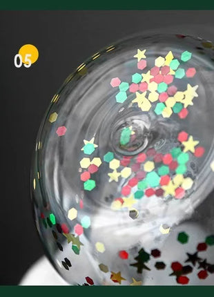 Tazza di vetro a doppia parete di Natale, regalo di Natale, stella-albero, pupazzo di neve, resistente al calore, per uso domestico, succo di latte, birra, tazza da tè, tazza da caffè - riparo82