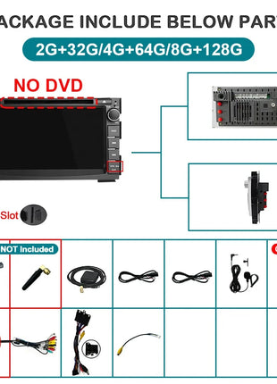 Wireless Carplay Android 14 Auto 7'' autoradio For KIA Ceed Venga 2010-2016 Android AUTO 2din Car Radio Multimedia Screen 4G LTE - Riparo82