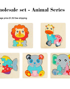 Set di puzzle in legno per bambini Montessori Giochi per bambini per bambini Giocattoli educativi e per l'intelligenza 1 2 3 4 anni - riparo82