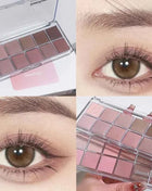 12-Color Eyeshadow Palette - Velvety Smooth, Long-Wearing Matte Shades for Everyday Wear