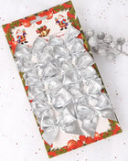 12 pezzi 3 cm palla di Natale ornamento per albero di Natale ciondolo appeso palline glitterate palline decorazione natalizia per la casa regalo di Capodanno - riparo82