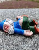 12cm Drunken Gnomes Funny Resin Statue for Home Decor Whimsical Indoor Outdoor Ornament Interesting Garden Christmas Santa Claus - Riparo82