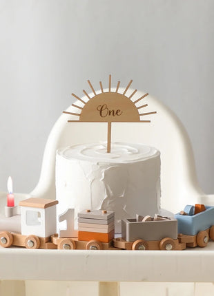 Giocattoli Montessori treno in legno per giocattolo di compleanno per bambini con numeri e blocchi gioco Toddler Boys And Girls1 2 3 4 5 giocattolo per l'apprendimento del bambino - riparo82