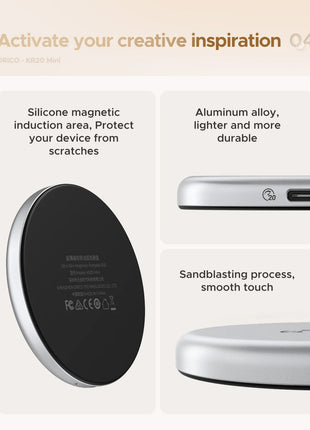 ORICO KR20Mini SSD esterno magnetico per iPhone 17 16 15 Pro/Max ProRes 2000MB/s 4K ProRes HDR Registra e negozio