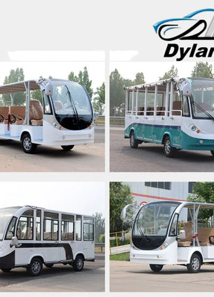 Manufacturers Wholesale 14-23 Seat Convertible Tourist Coach Golf Cart Electric Sightseeing Car City Bus - Riparo82