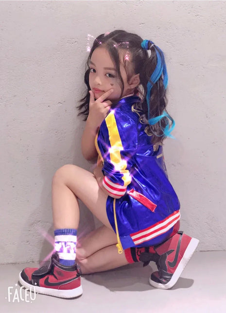 Top Quality Girls Suicide Harley Quinn Costumi Cosplay Squad Monster Giacca cucita Pantaloni Imposta Costume di Halloween