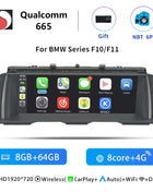 Uckazy 8 Core Wireless Carplay AutoRadio Android 14 For BMW 5 Series F10 F11 2010-2016 CIC NBT Car Multimedia Screen Player GPS Navigation Stereo Carplay Audio - Riparo82