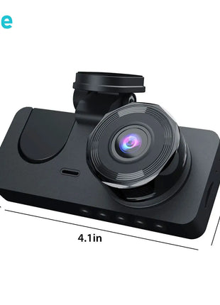 3-Channel Dash Cam Front Interior Rear 1080P Camera Recording WiFi Night Vision 170° Wide-Angle G-Sensor Loop Recording for Cars - Riparo82