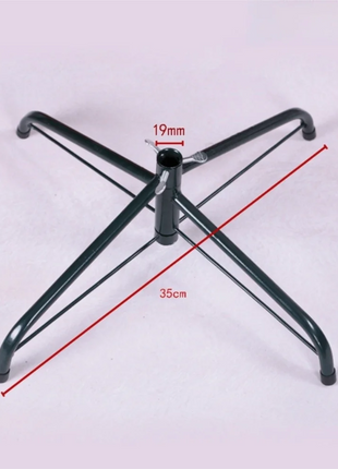 Base per supporto per albero di Natale in metallo resistente Robusto supporto per albero di Natale rotante Base per albero di Natale artificiale Accessorio per albero di Natale - riparo82