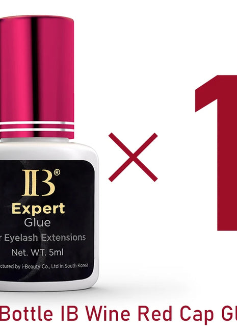 IBeauty Expert Glue For False Eyelashes Extensions Supplies Adhesive Wine Red Cap 5ml Korea Original Makeup Tools Lava Lash - Riparo82
