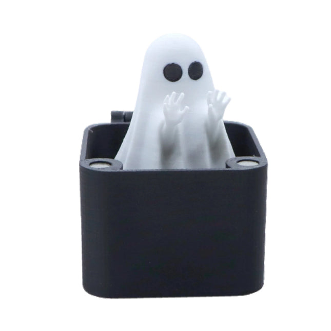 Halloween Creative Cute White Ghost Ornament Finger Surprise Gift Funny Prank Pop Up Gift Surprise Party
