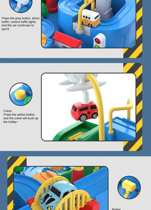 Modello di vagone da corsa Spazio Animali aerospazziali Giocattoli educativi Bambini Treno Pista Avventura Cervello Gioco interattivo meccanico - riparo82