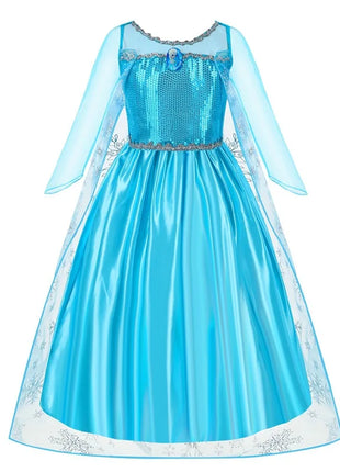 Disney Elsa Anna Abiti da principessa Ragazze vestono Bambini Cosplay Frozen Snow Queen Costumi Carnevale Festa di compleanno Abiti fotografici