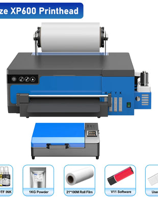Stampante A3 DTF/Stampante A3 XP600 DTF/Stampante A4 L805 DTF Macchina da stampa per magliette per stampante a trasferimento diretto in legno metallico