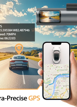 Dash Cam 4K WiFi GPS Dash Camera for Cars Mini Front Car DVR 24H Parking Mode G-Sensor Car Driving Video Recorder Loop Recording - Riparo82