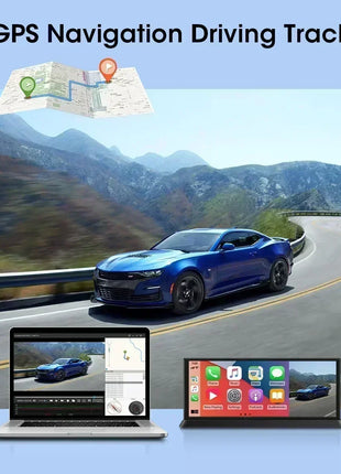 11.3 inch 4K Car DVR Wireless Carplay Android Auto Upgrade 360° Rotating Camera Dash Cam Video Recorder GPS Navigation Dashboard - Riparo82