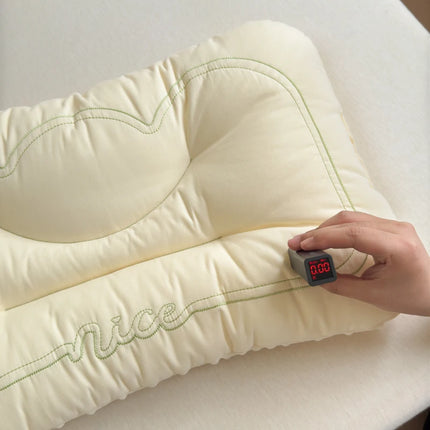 Comfortable Low Pillows for Parent and Child, Pure Cotton and Bean Velvet, Kids Adult Sleeping Pillows, 30x50 cm, 40x60, 48x74cm